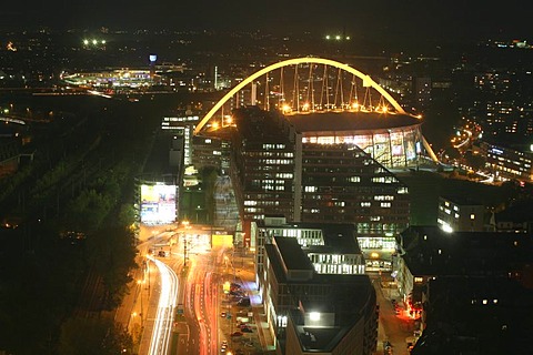 Kolnarena stadium is a popular venue location and home base for the Kolner Haie hockey team, Cologne, NRW, Germany