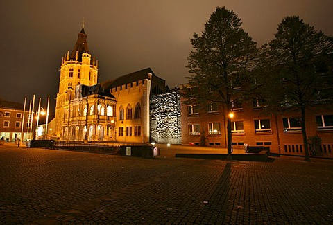 St. Martin church seen from the Lint alley, Cologne, NRW, Germany