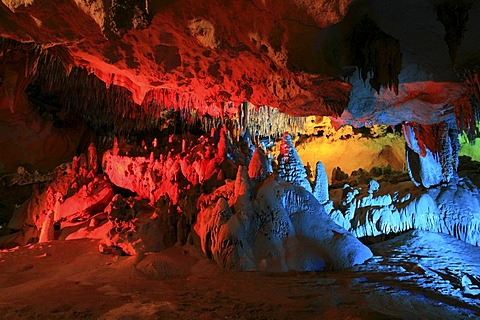 The "Christmas Tree Room" of Florida Caverns State Park, Marianna, Panhandle, Florida, USA