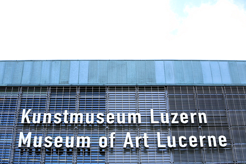 Sign at the Culture and Convention Center KKL, Lucerne, Switzerland