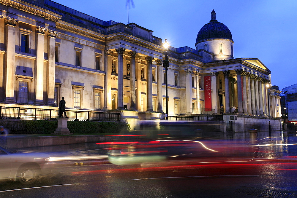 National Gallery at Trafalgar Square, London, UK