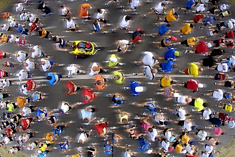 Marathon race bird's view