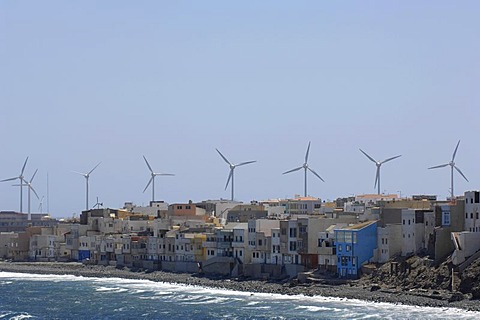 Wind power generation Gran Canaria, Canaries, Spain