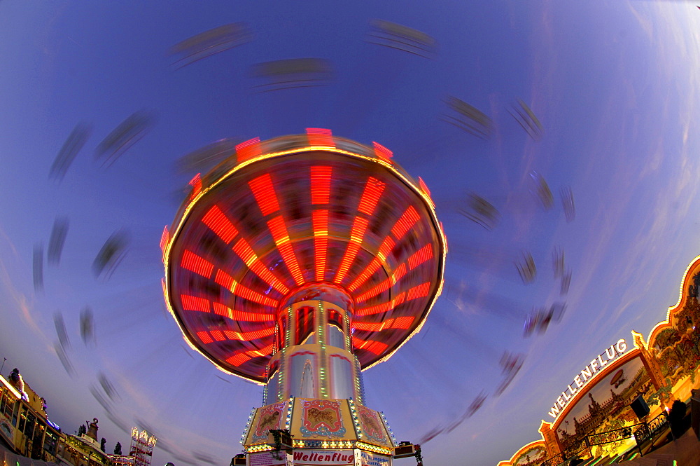 Chairoplane on fun fair