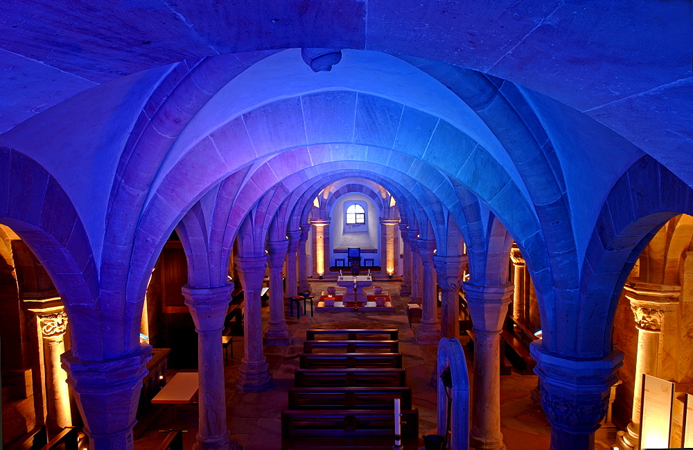 Crypt, Bamberg Cathedral, Bamberg, Franconia, Bavaria, Germany, Europe