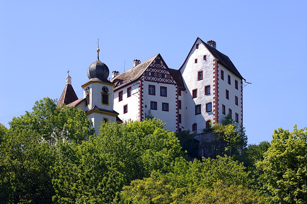 Burg Egloffstein, Egloffstein Castle, Egloffstein, Middle Franconia, Bavaria, Germany, Europe