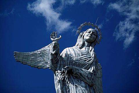 Statue of Virgin Mary, Quito, Ecuador, South America