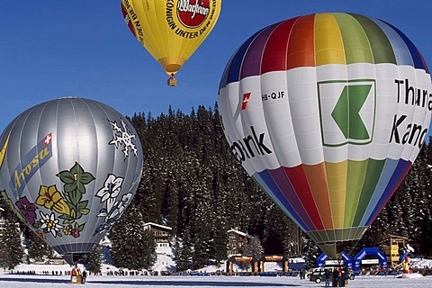 Arosa balloon festival, Grisons, Switzerland