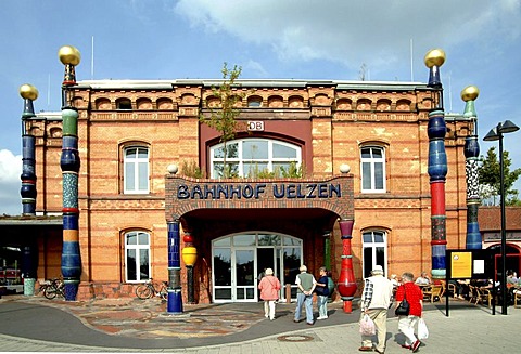 Hundertwasser railroad station in Uelzen