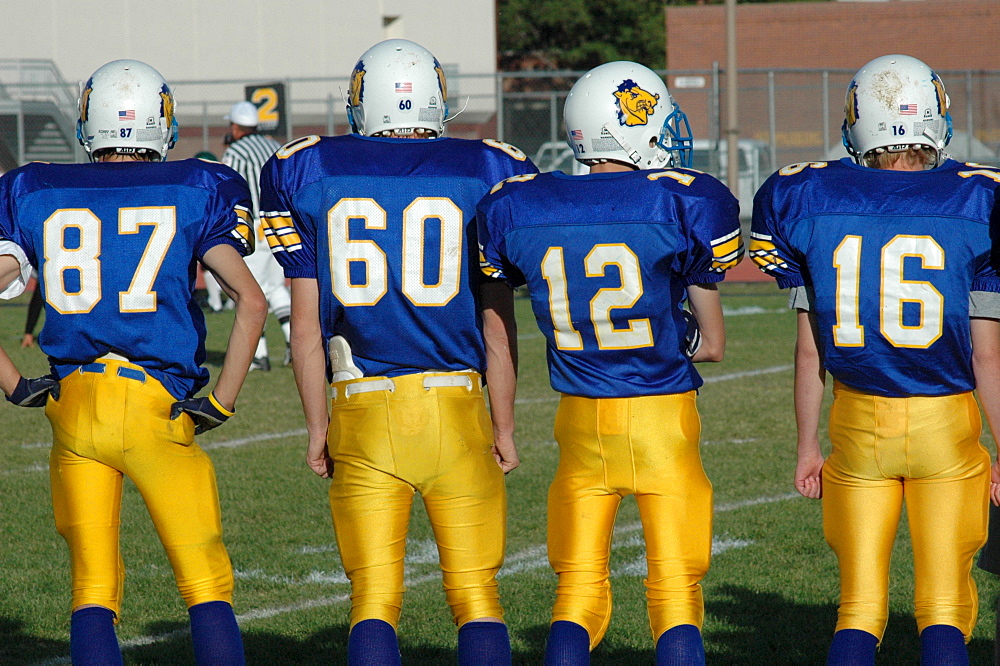 Football team, Cody, Wyoming, USA, North America