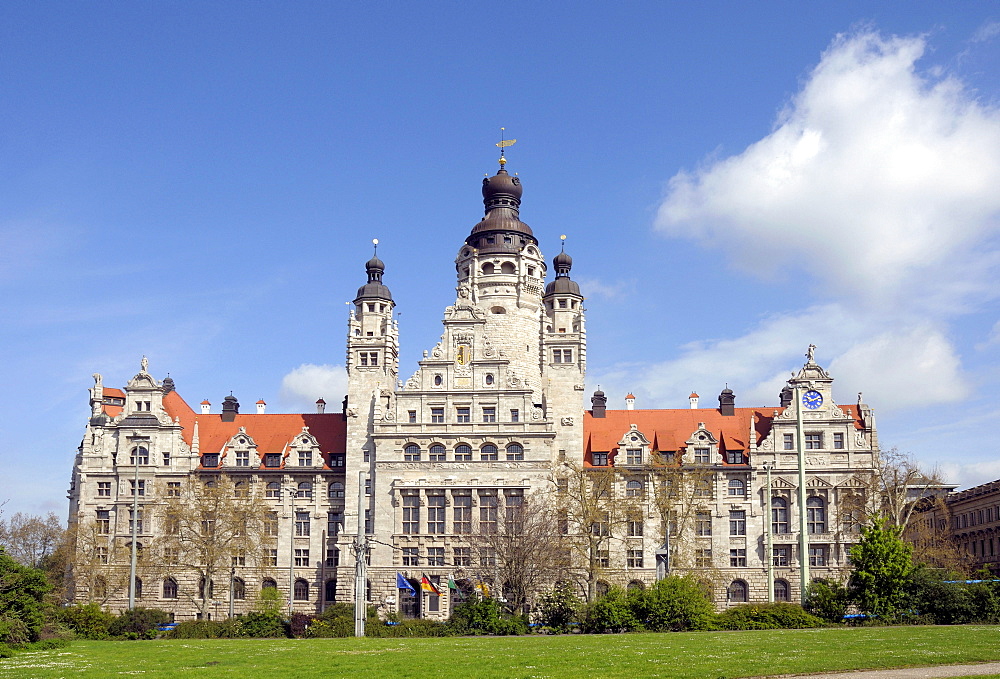 New town hall, Leipzig, Saxony, Germany, Europe