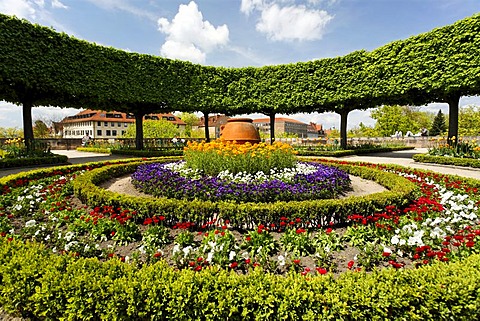 Gardens, Buergermeister garden, historic city centre, Nuremberg, Franconia, Bavaria, Germany, Europe