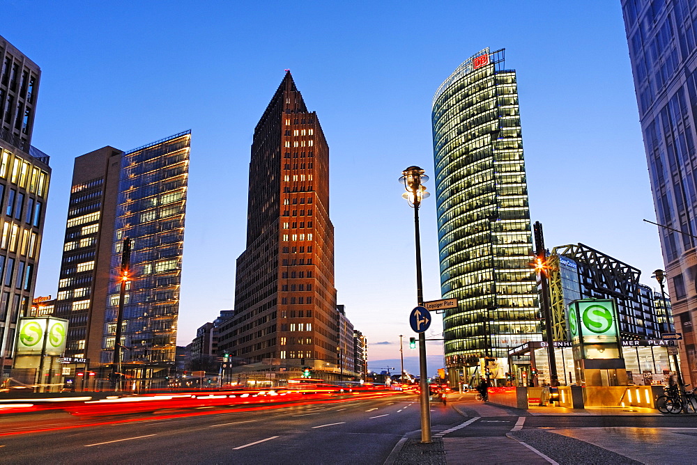 Skyscrapers on Potsdamer Platz Square, Berlin, Germany, Europe