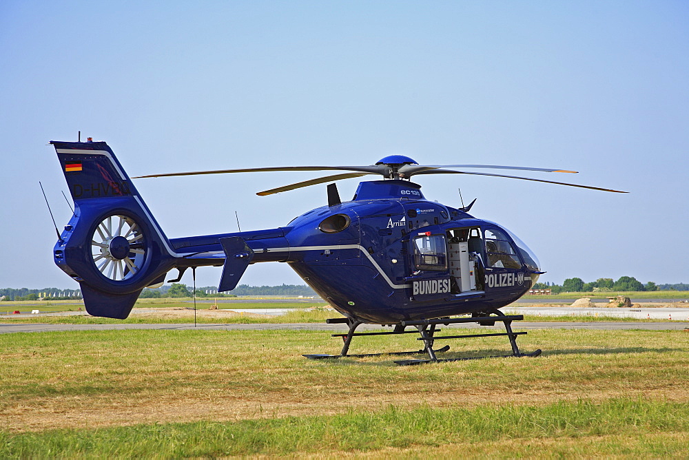 Eurocopter EC 135, helicopter of German Federal Police, Fenestron Impeller in fin