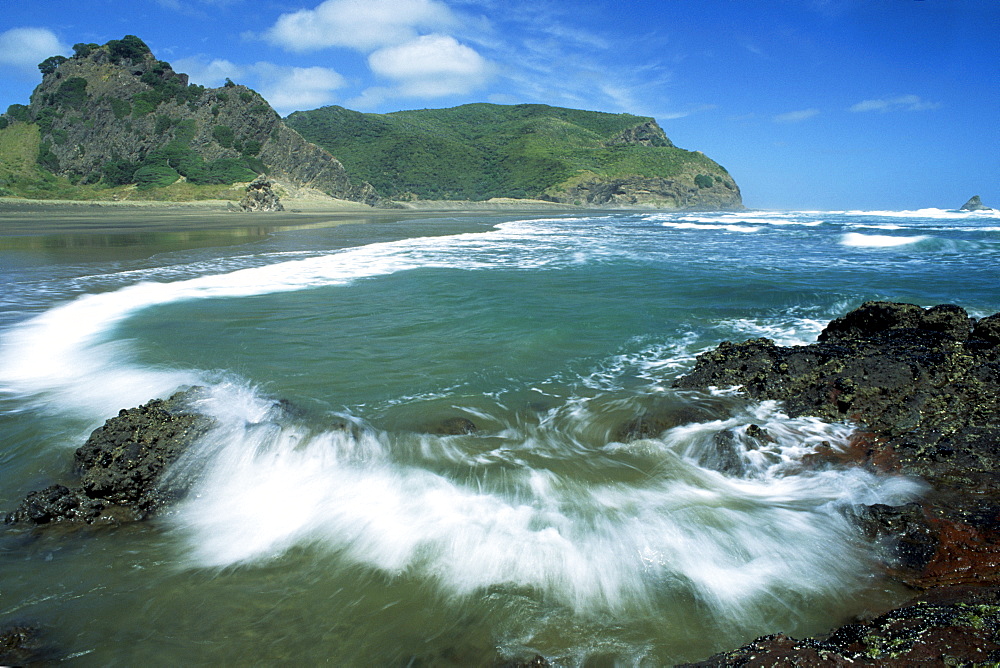 Beach of the Karekare, film location of "The Piano", West Coast, North Island, New Zealand