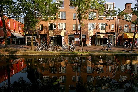 Canal in Delft , Netherlands