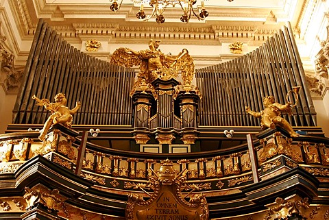 Church organ in the St. Peter and Paul Church in Krakow, Poland, Europe