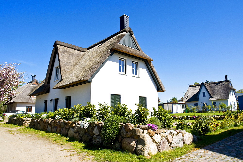 Holiday houses on Poel Island, Mecklenburg-Western Pomerania, Germany, Europe