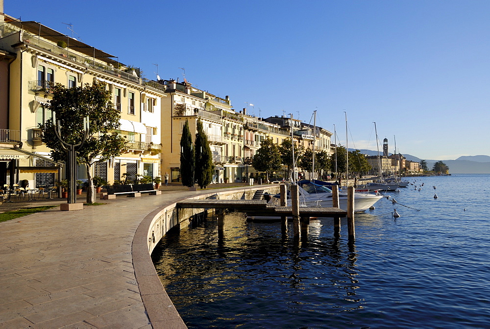 Promenade of Salo, Lake Garda, Lombardia, Italy, Europe