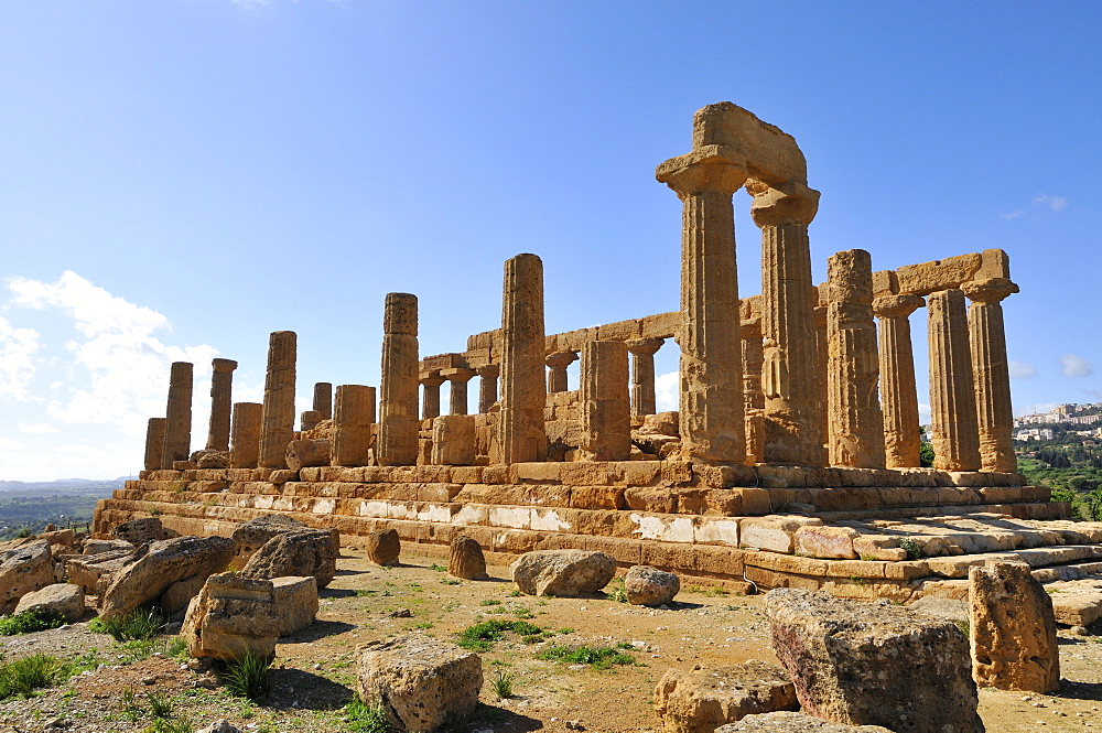 Hera Temple, Juno Lacinia Temple, Valle dei Templi, Valley of Temples, Agrigento, Sicily, Italy, Europe