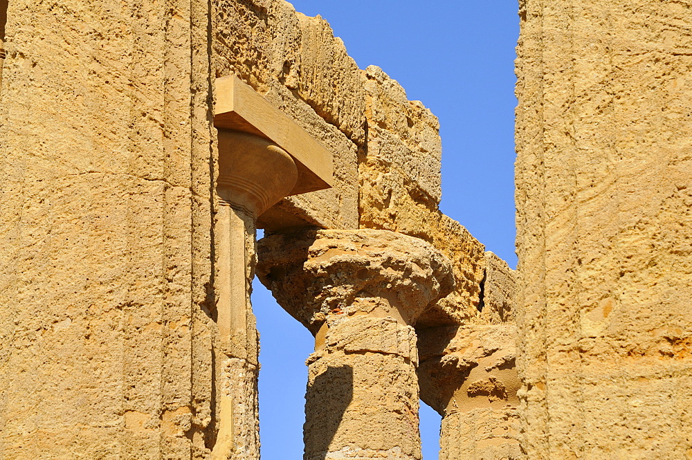 Hera Temple, Juno Lacinia Temple, Valle dei Templi, Valley of Temples, Agrigento, Sicily, Italy, Europe