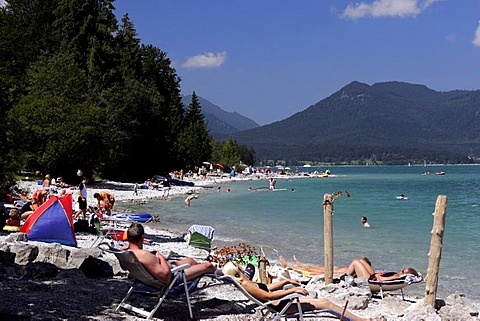 South bank, Walchensee, Upper Bavaria, Germany