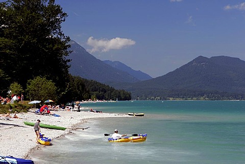 South bank, Walchensee, Upper Bavaria, Germany