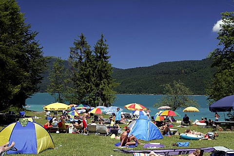 South bank, Walchensee, Upper Bavaria, Germany