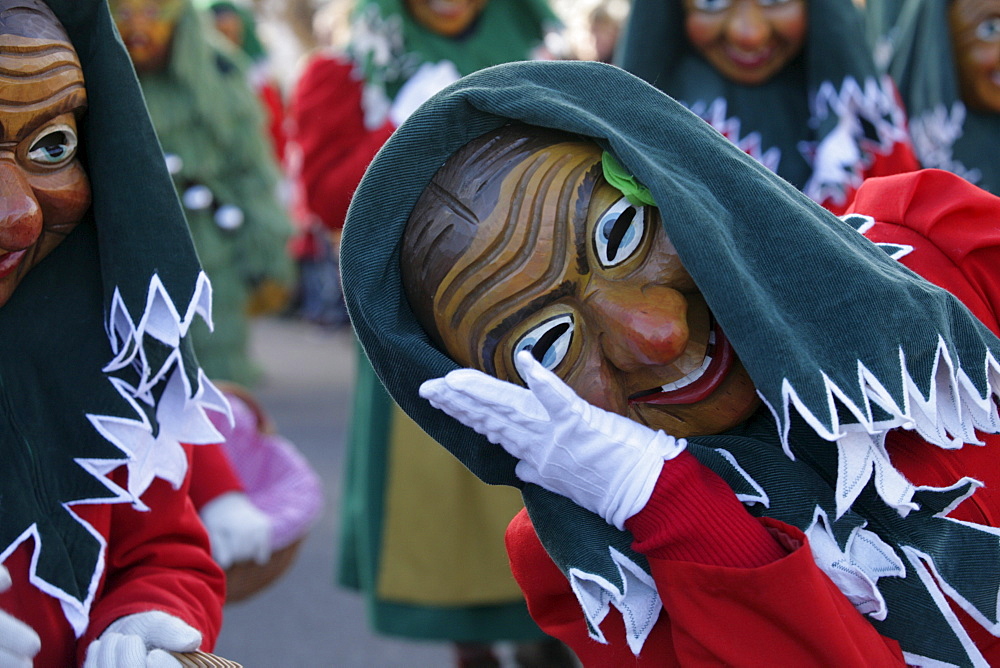 Swabian-Alemannic carnival, celebrated in South Germany, Switzerland and West Austria before Lent, Ratzenried, Baden-Wuerttemberg, Germany