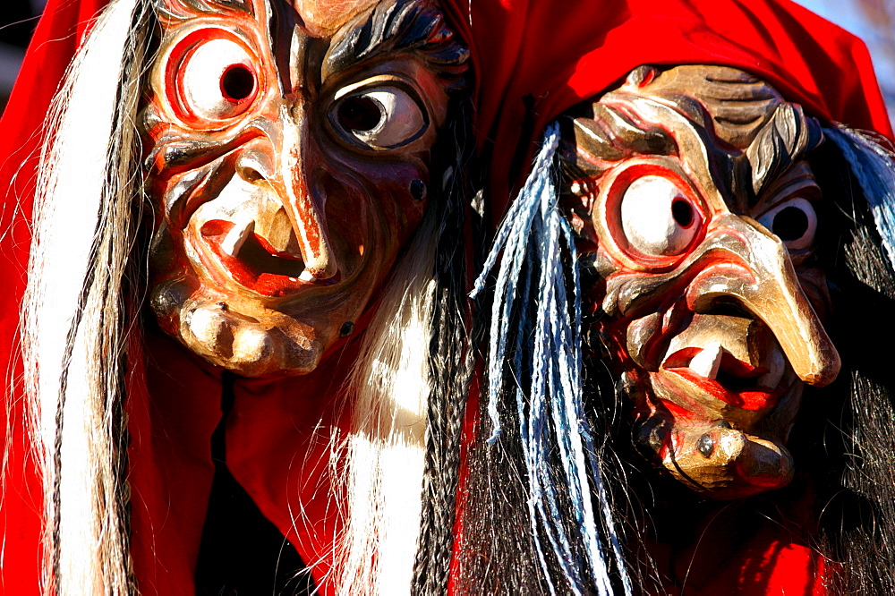 Swabian-Alemannic carnival, celebrated in South Germany, Switzerland and West Austria before Lent, Leutkirch, Baden-Wuerttemberg, Germany, Europe