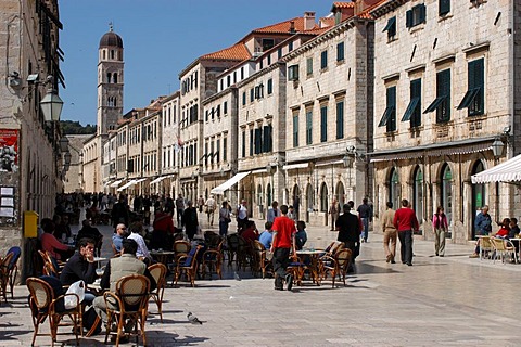 World cultural heritage DUBROVNIK at the Dalmatini coast of the Adria. Croatia, Dalmatia.