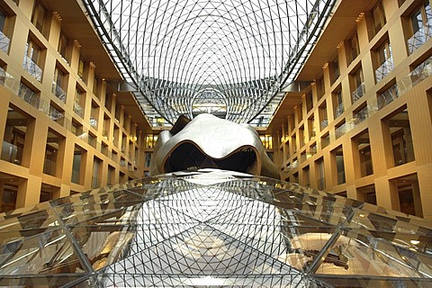 DZ-bank, inner court with meeting room, architect Frank O. Gehry. Berlin, Germany