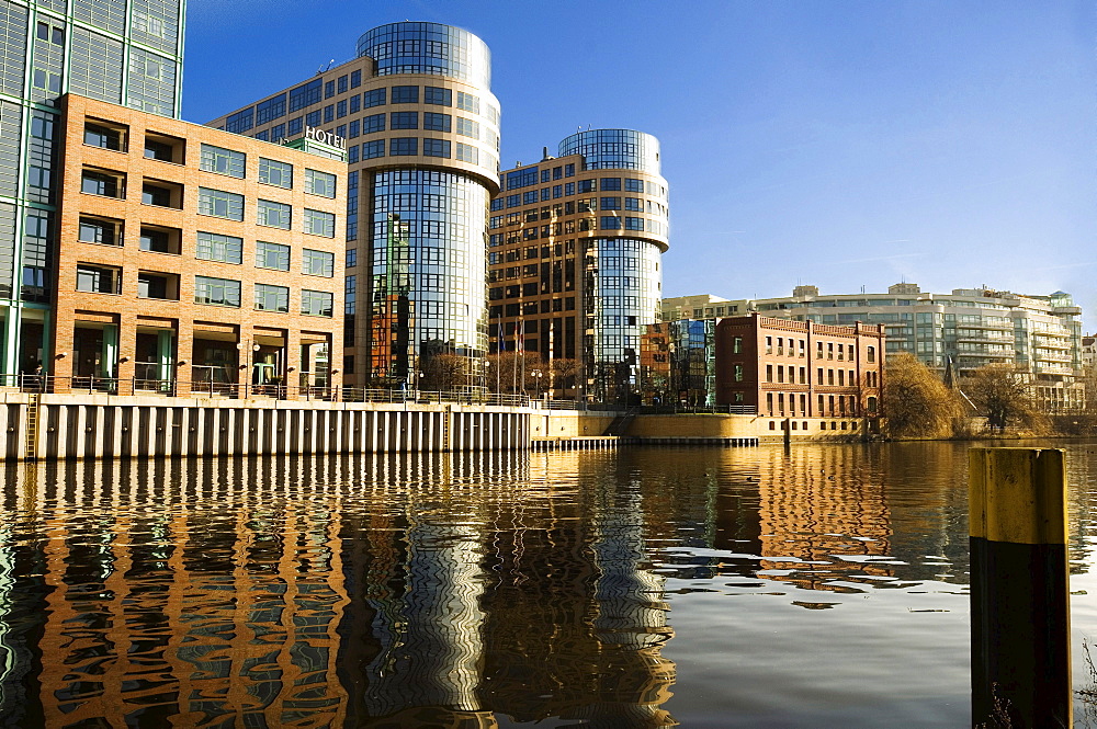 Ministry of the Interior, in foreground the river Spree, Berlin, Germany