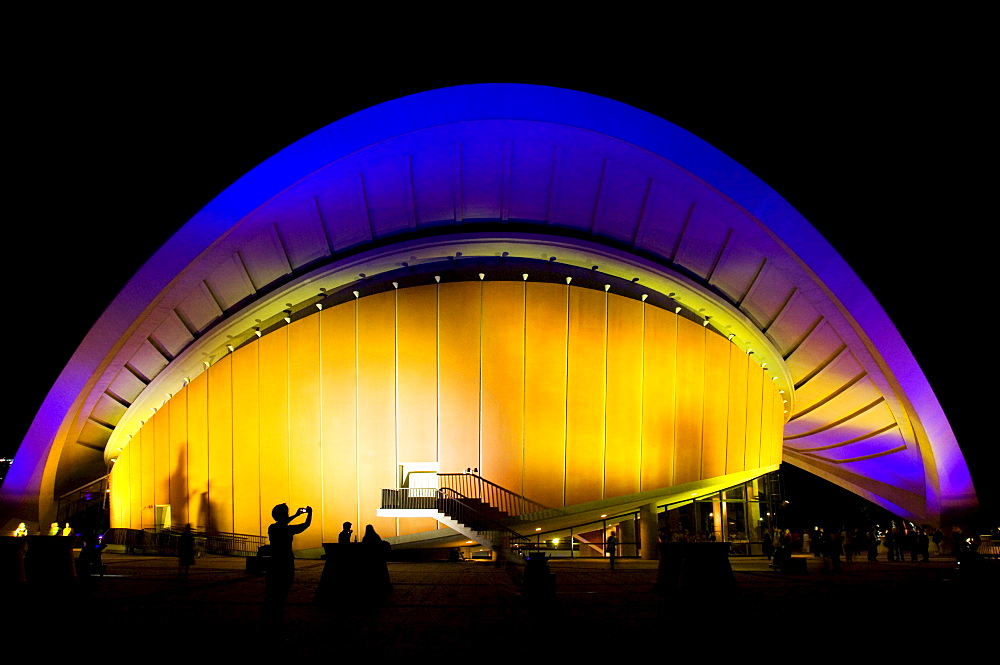 In the evening, house of the cultures of the world, Berlin, Germany