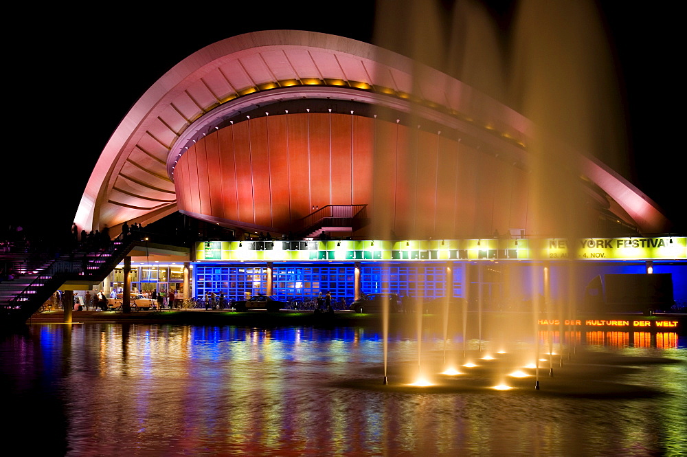 In the evening, house of the cultures of the world, Berlin, Germany