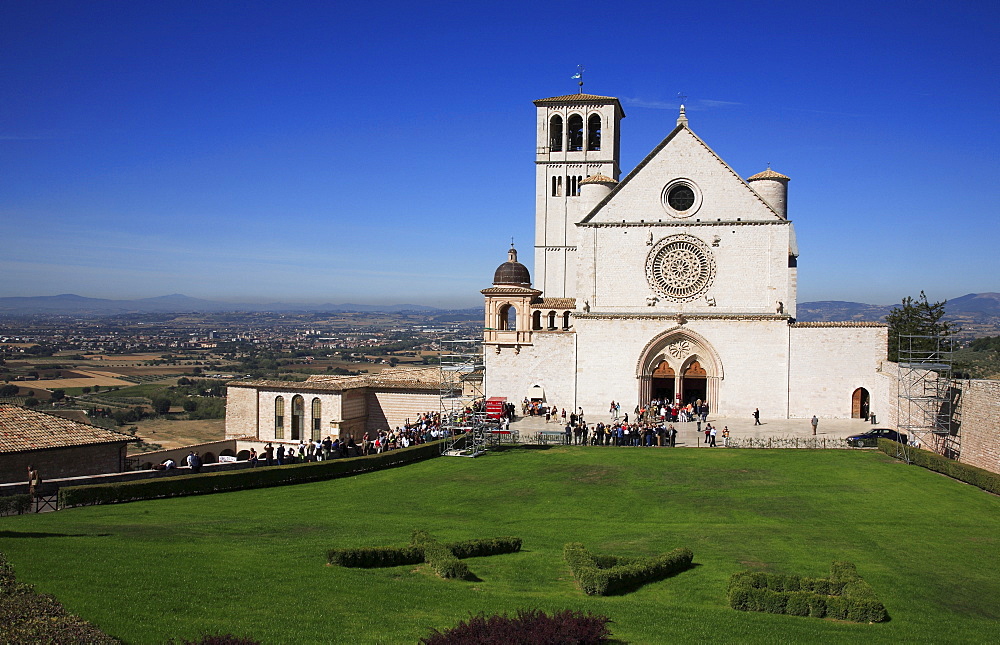 The Basilica of San Francesco d'Assisi, Assisi, Umbria, Italy