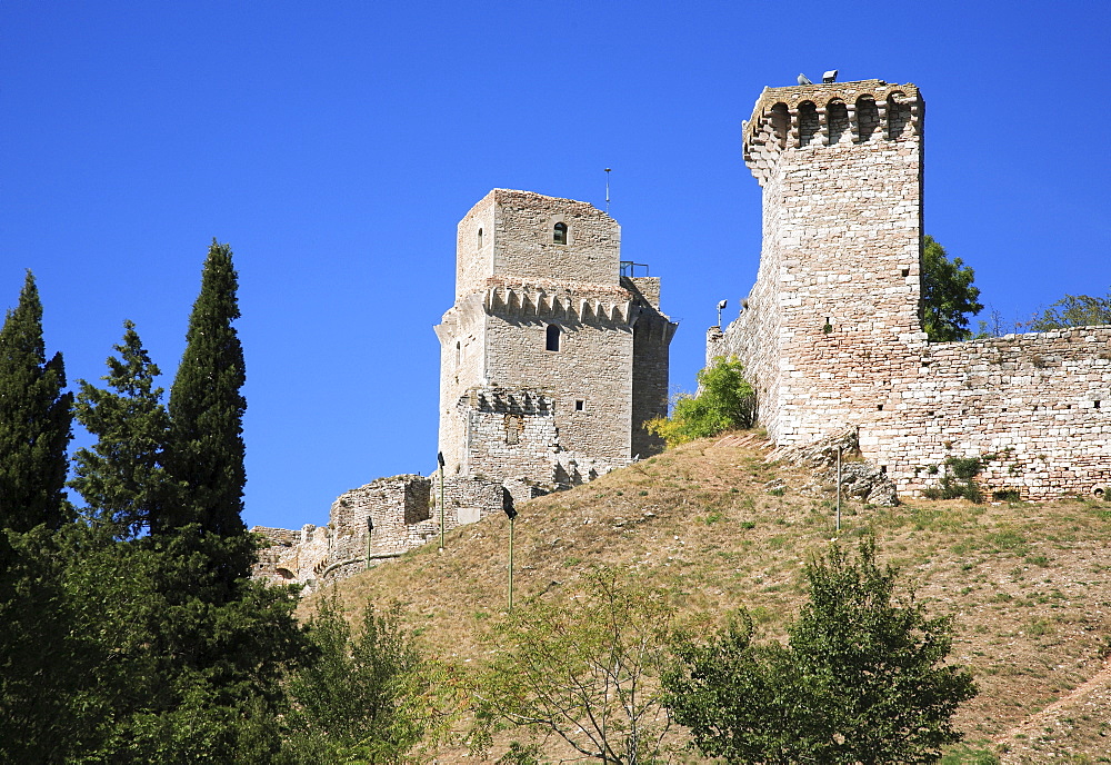 Castle of Rocca Maggiore, Assisi, Umbria, Italy