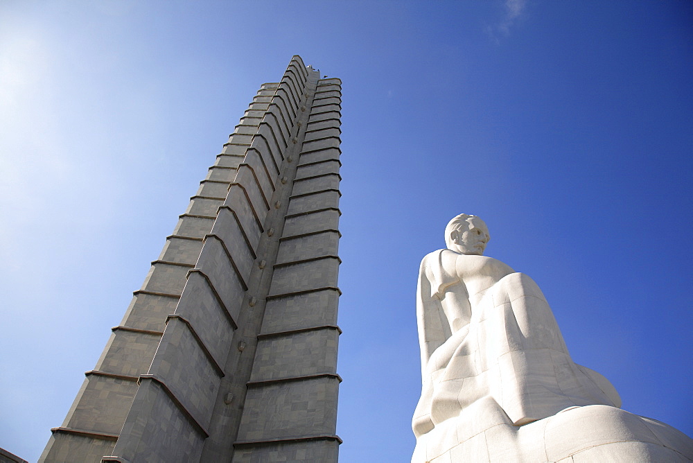 Jose Marti memorial at Plaza de la Revolucion (Revolution Square), Havana, Cuba, Caribbean