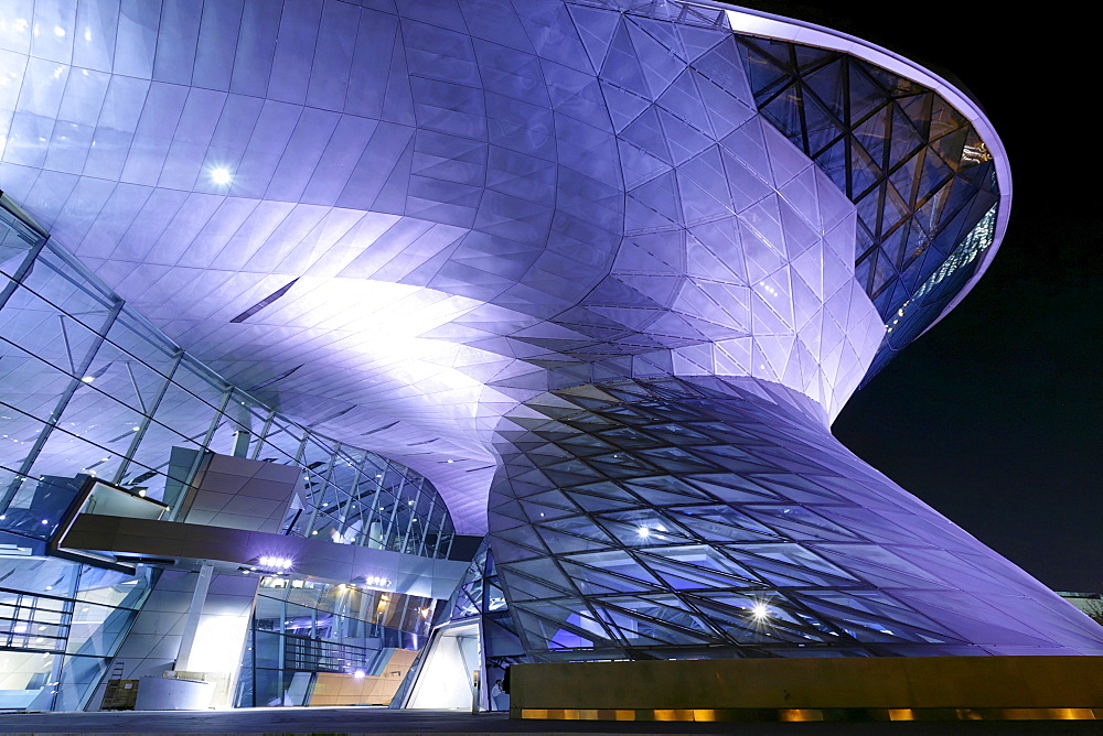 Building of the new BMW world in Munich. The BMW world was opened in Oct. 2007. Munich Bavaria Germany