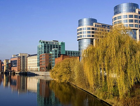 Spree with building of the ministry of the Interior in Berlin Germany