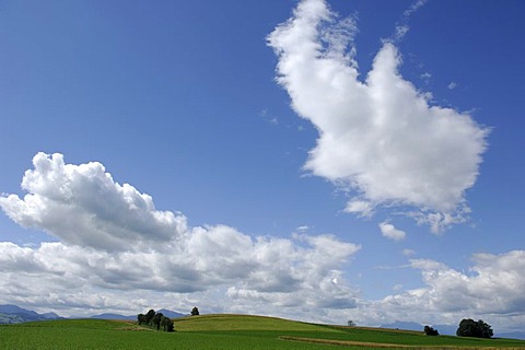 Cloud formation in the middle lands of Central Switzerland, Zug, Switzerland