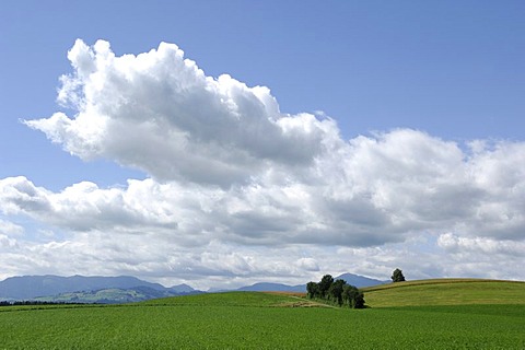 Cloud formation in the middle lands of Central Switzerland, Zug, Switzerland