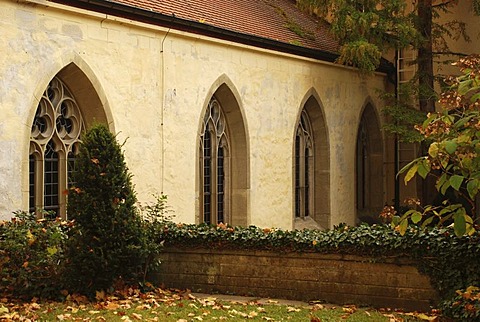 Monastery yard of the collegiate church pc. Pelargius monastery Denkendorf Baden Wuerttemberg Germany