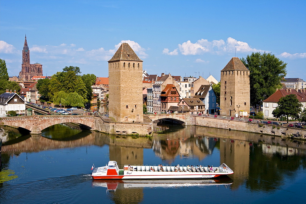 Ponts Couverts, Ill River, Strasbourg, Alsace, France, Europe