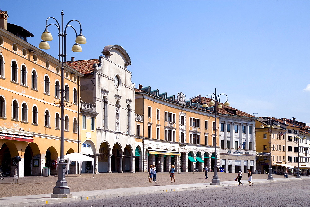 Piazza dei Martiri Square, Belluno, Veneto, Italy, Europe