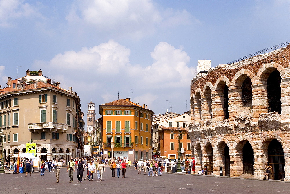 Arena, Piazza Bra, Verona, Venice, Italy, Europe