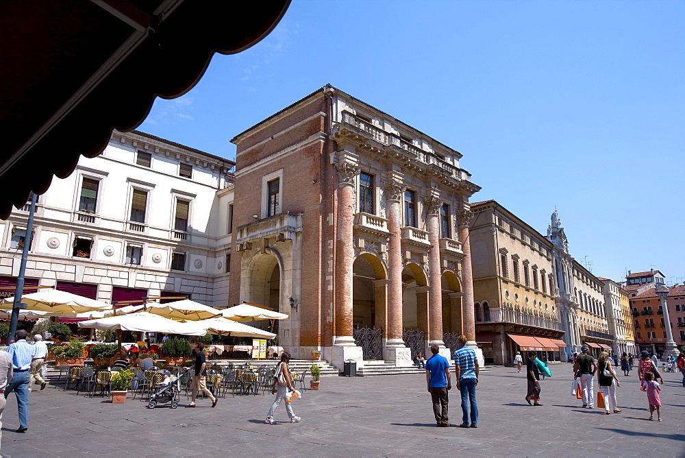 Loggia Capitano, Piazza dei Signori Square, Vicenza, Veneto, Italy, Europe