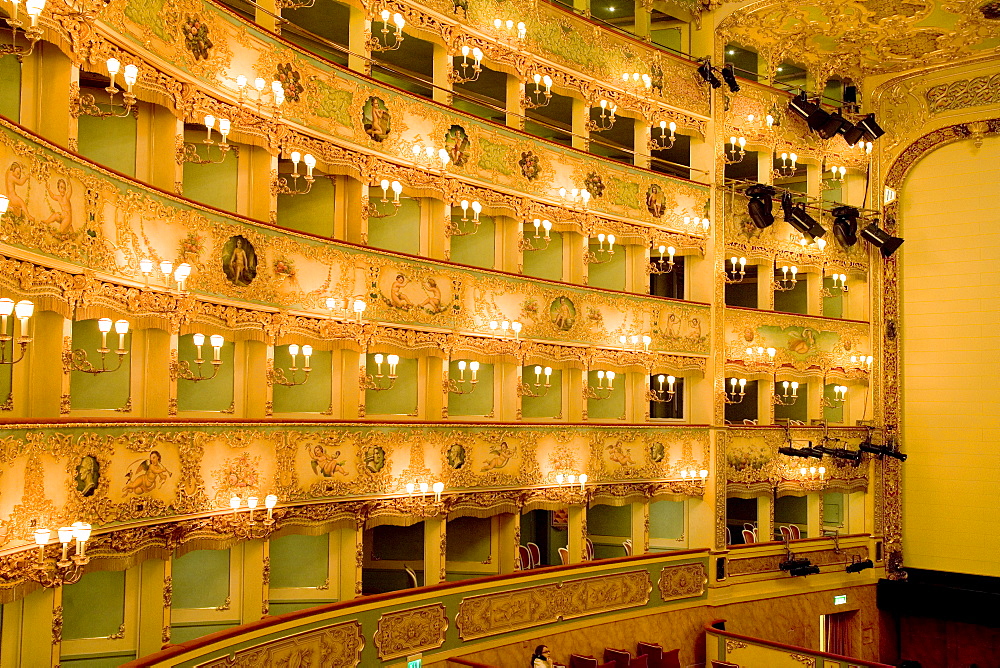 Interior, Teatro La Fenice, Venezia, Venice, Italy, Europe