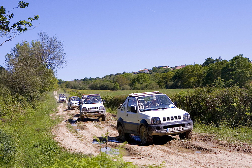 All-terrain vehicle, Labourd Region, Basque Country, South France, France, Europe