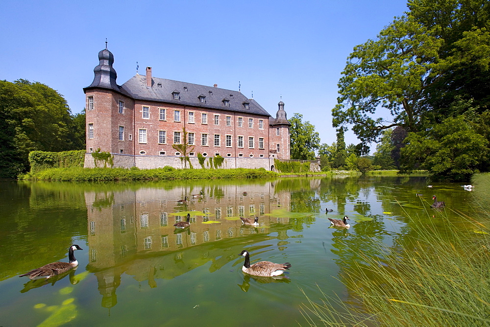Dyck Palace, Juechen, North Rhine-Westphalia, Germany, Europe
